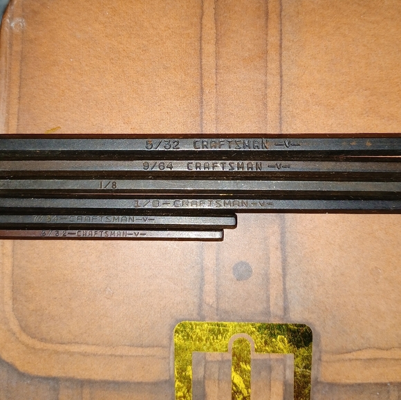 Vintage Craftsman-V- Series Allen Key Set - Picture 6 of 8